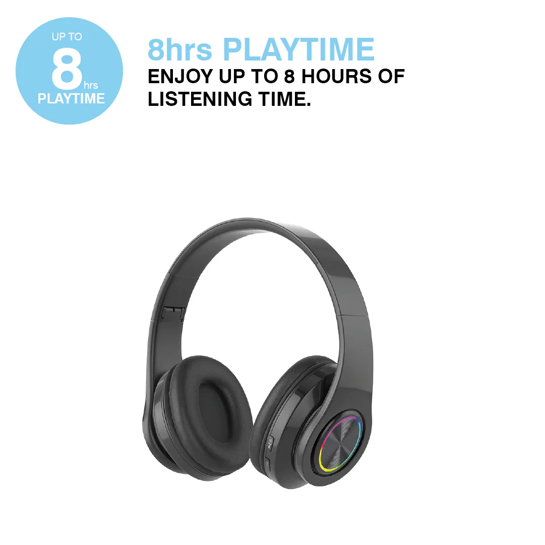 MiTEC MiSOUND Bluetooth Wireless Headphones Black - Image 4